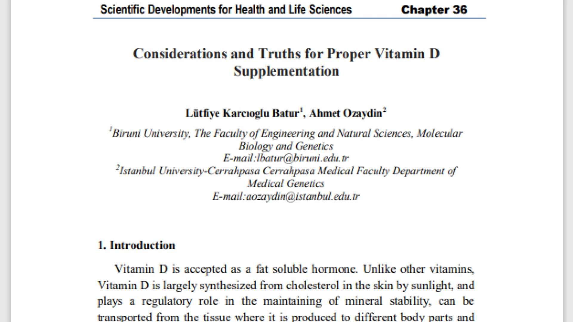 Considerations and Truths for Proper Vitamin D  Supplementation